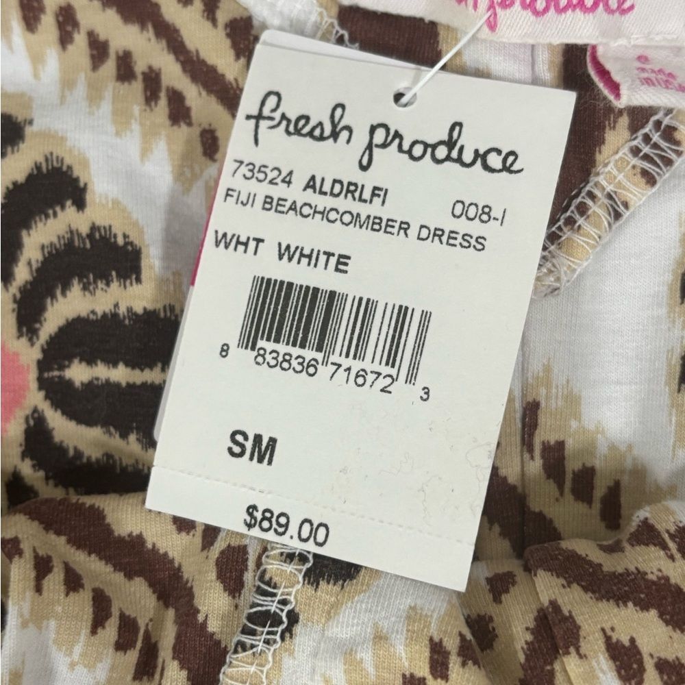 NWT Fresh Produce Fiji Beachcomber Ikat Boho Vacation Coastal Midi Dress Size S - Picture 4 of 12